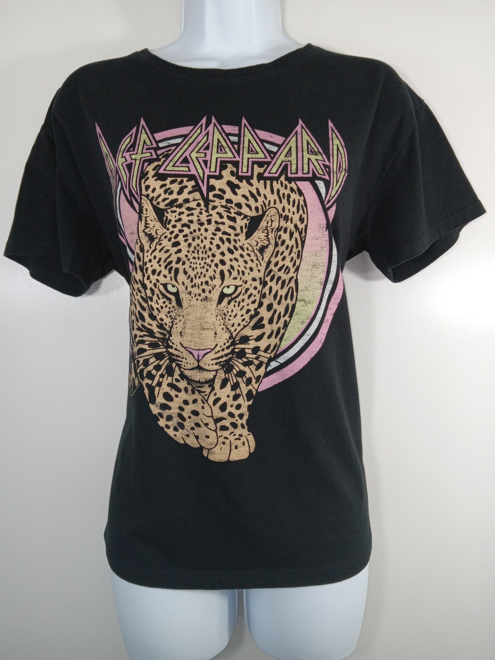 Def Leppard Black Leopard Graphic Tee - Kids